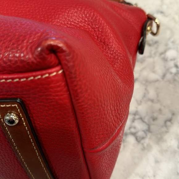 Dooney & Burke tailored red satchel. - Picture 9 of 15